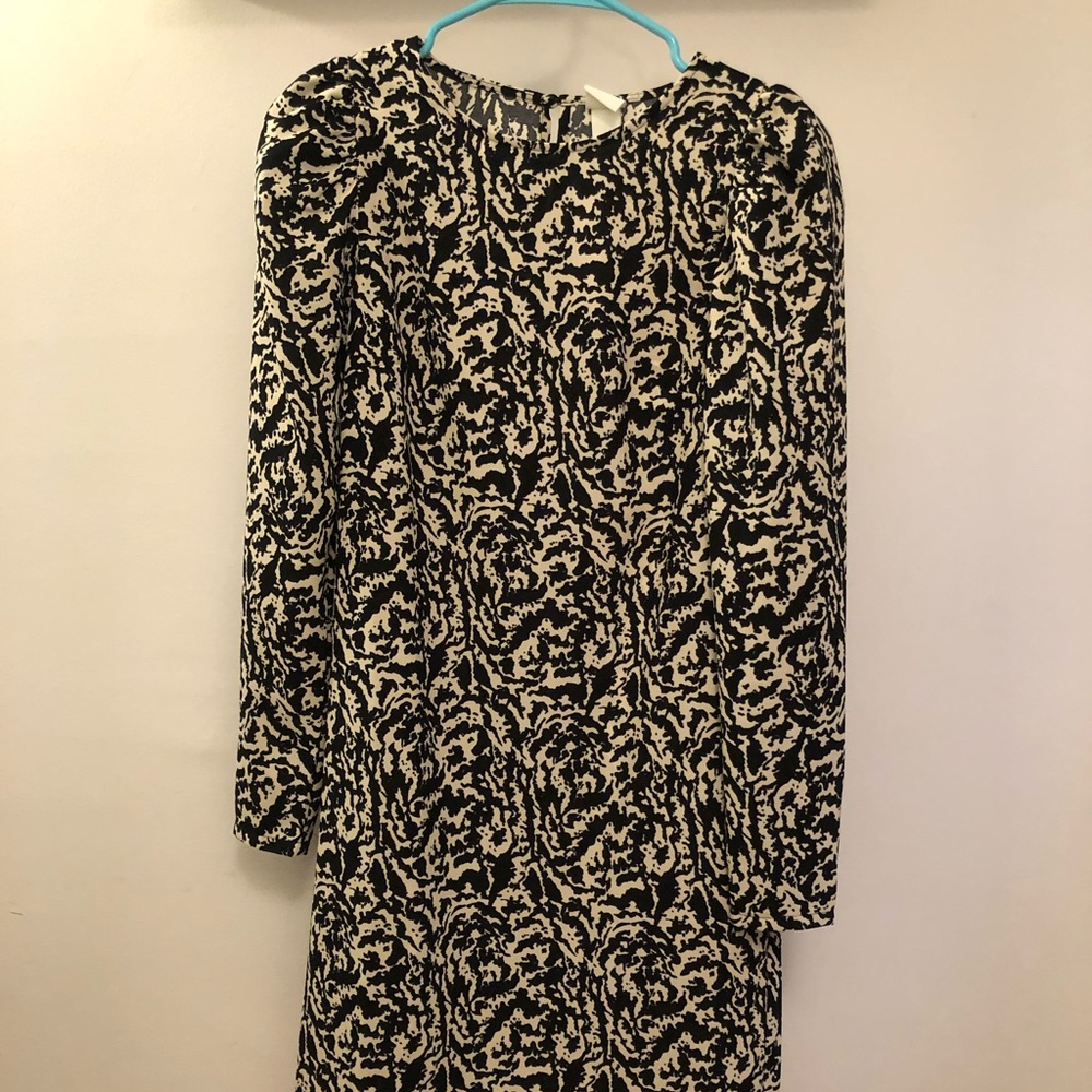 Gold & Print Shift Dress